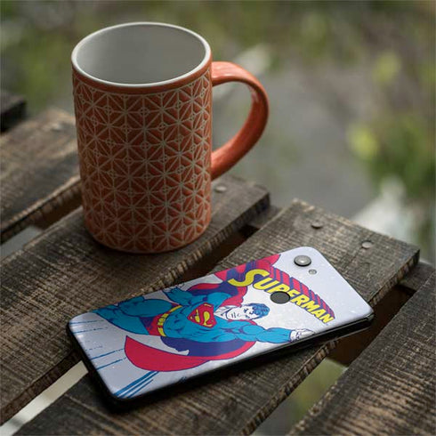 DC Comics Superman Vintage Action Pose Google Pixel 3a XL Skin